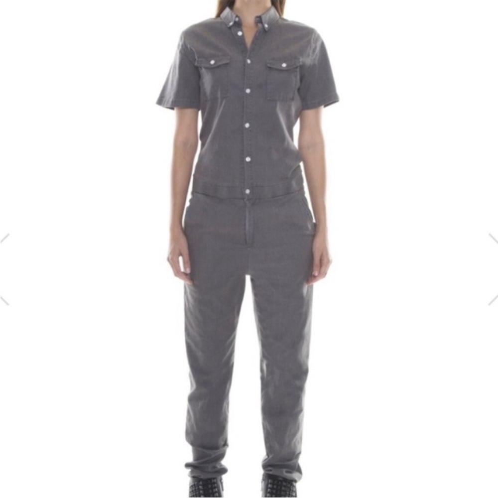 Standard Issue NYC Grey Short-Sleeved Jumpsuit Boiler suit Coverall